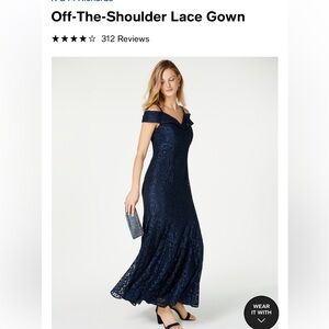 Navy blue mermaid style dress